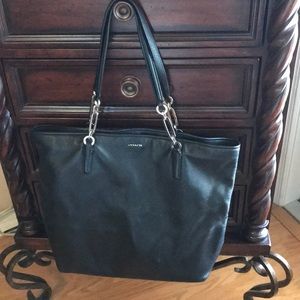 Coach All leather Tote